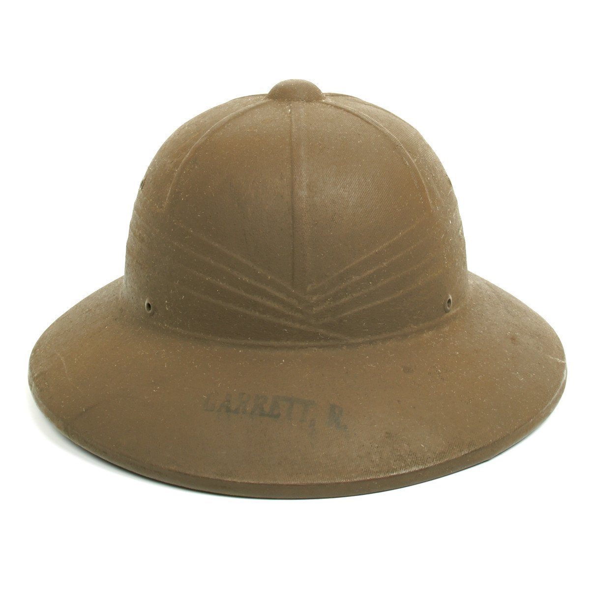 Original U.S. WWII USMC Named Pressed Fiber Sun Helmet by Hawley ...