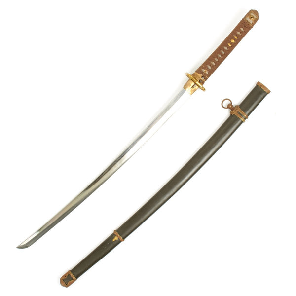 Original WWII Japanese Army Officer Katana Samurai Sword - Signed Blade ...