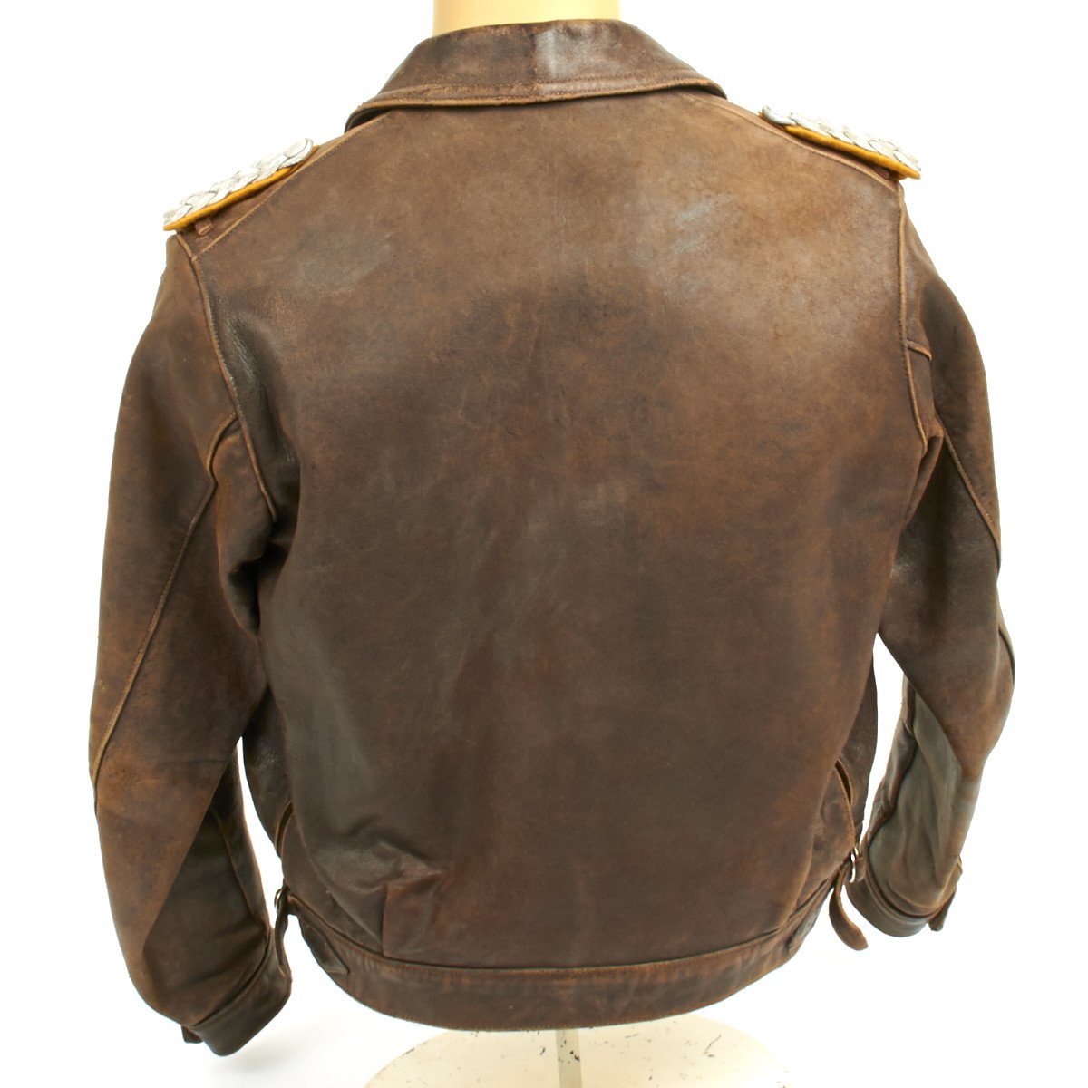 Original German WWII Luftwaffe Officer Leather Flight Jacket ...