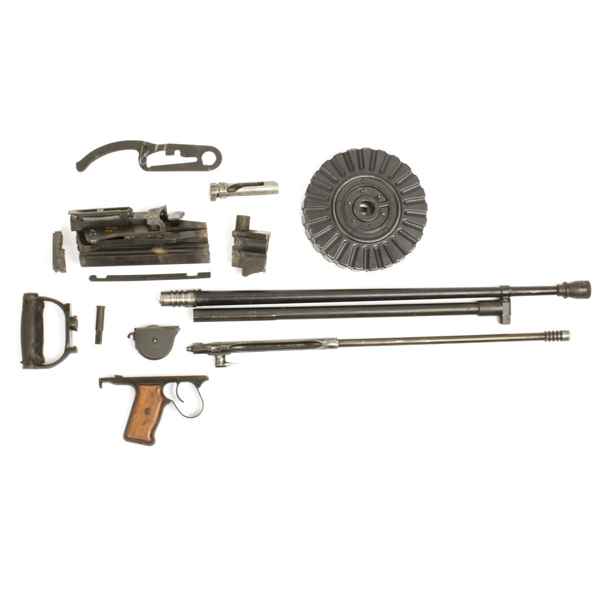 Original Japanese Pre Wwii Type 92 7 7mm Aerial Machine Gun Parts Set Matching Serial Numbers International Military Antiques