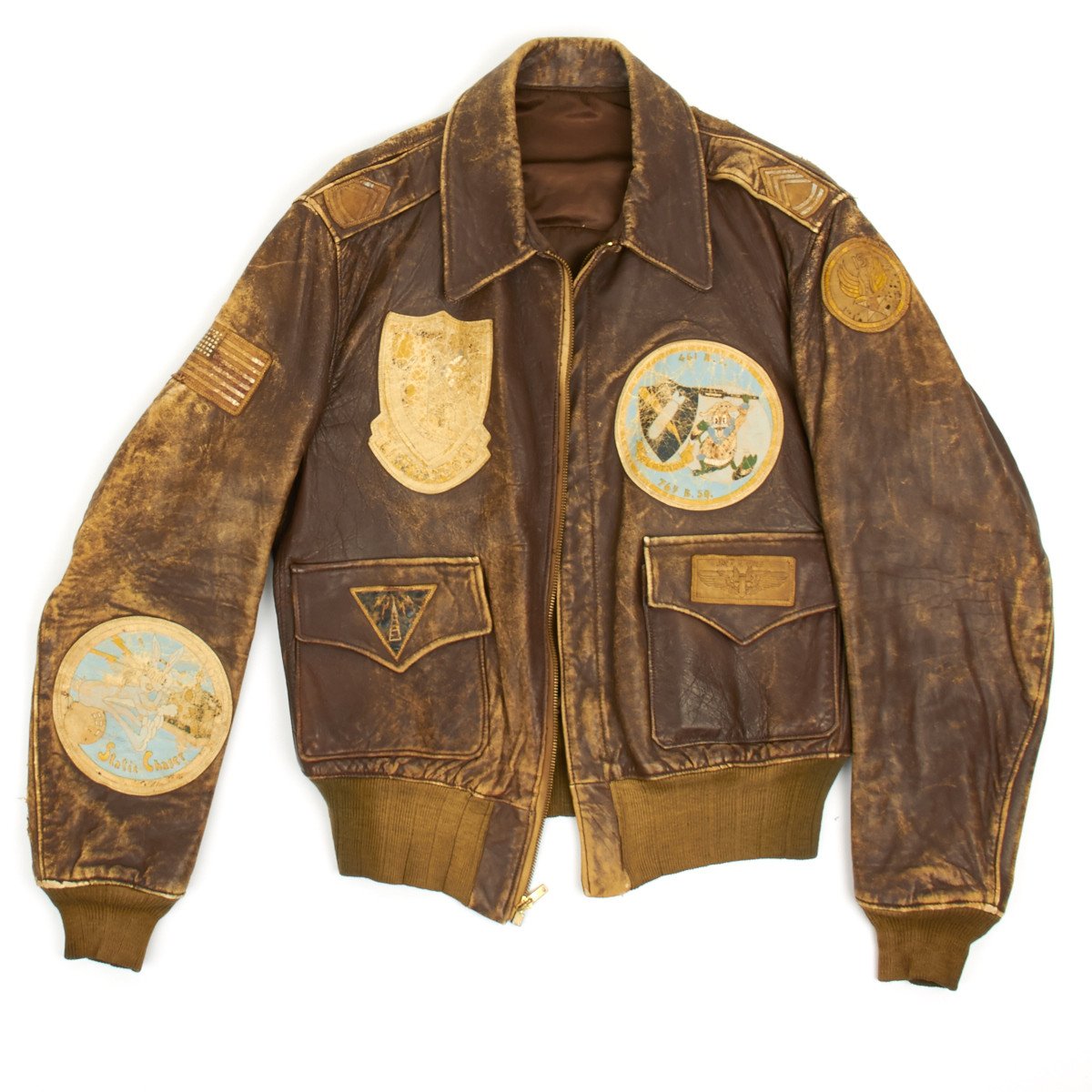 Original U.S. WWII B-24 Liberator Green Hornets Named Leather A-2 ...