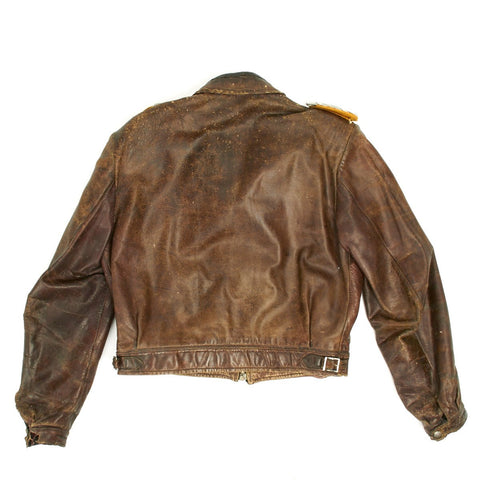 Original German WWII Luftwaffe Fighter Pilot Leather Flight Jacket ...