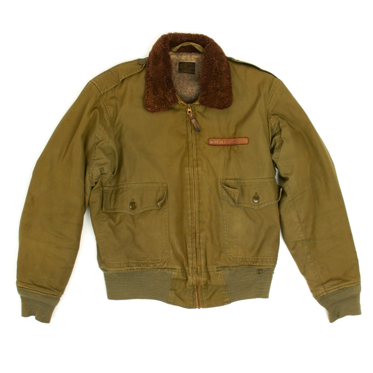 Original U.S. WWII B-17 Bomber Mrs. Aldaflak! Named B-10 Flight Jacket ...