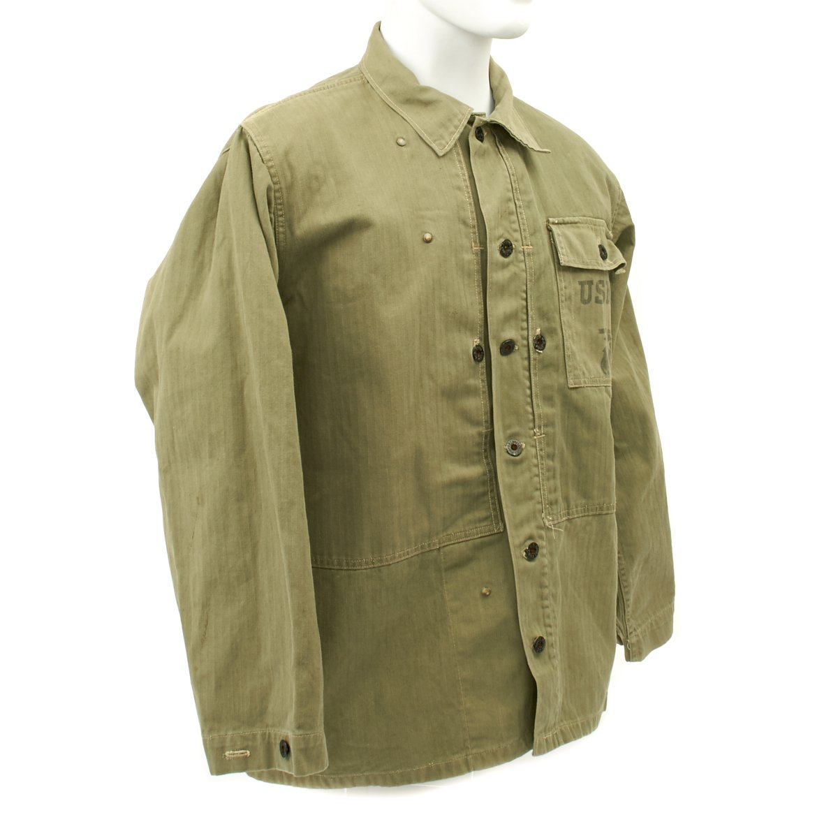 Original U.S. WWII USMC HBT Herringbone Twill P44 Combat Field Utility ...