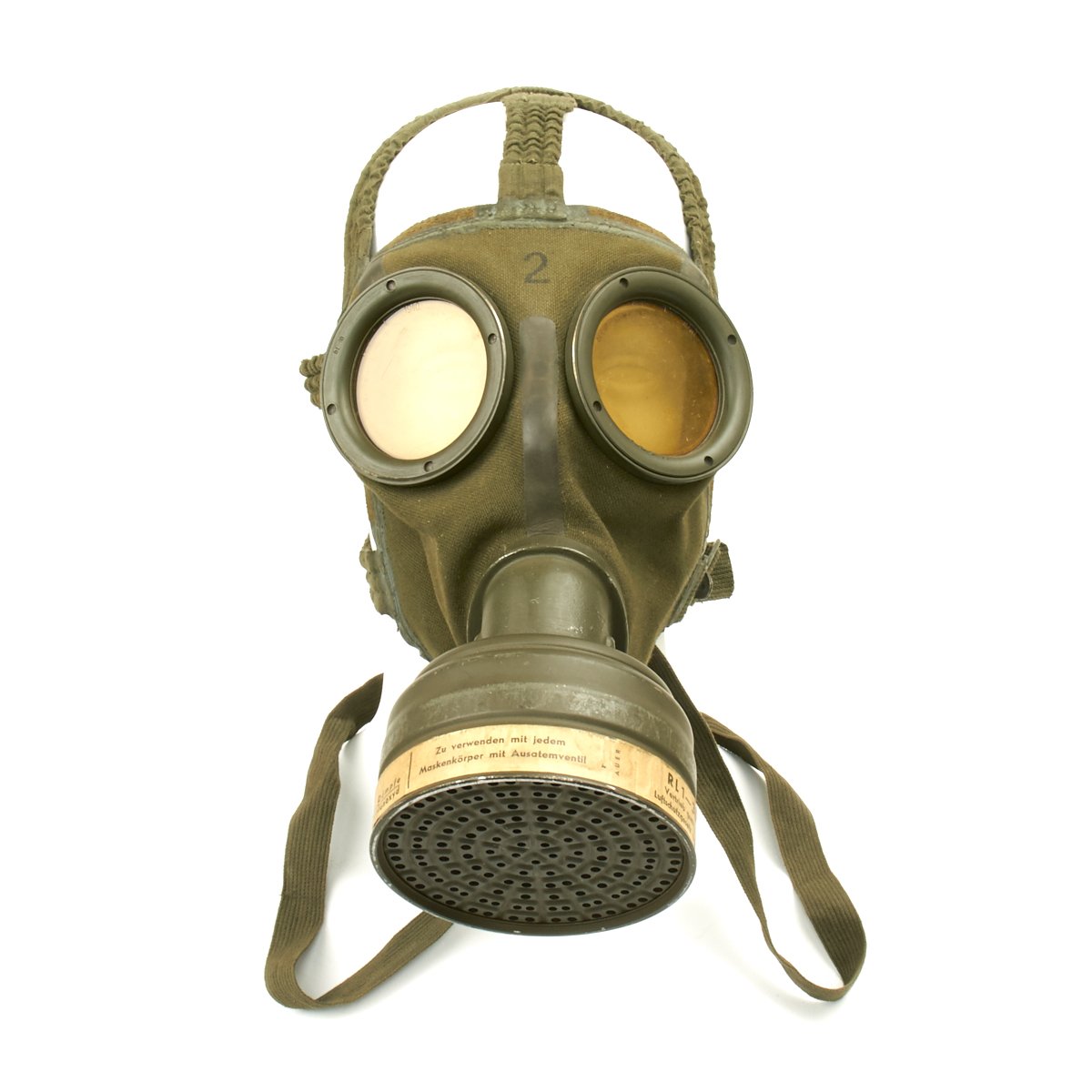 Original German WWII 1940 Luftschutz Gas Mask by AUER – International ...