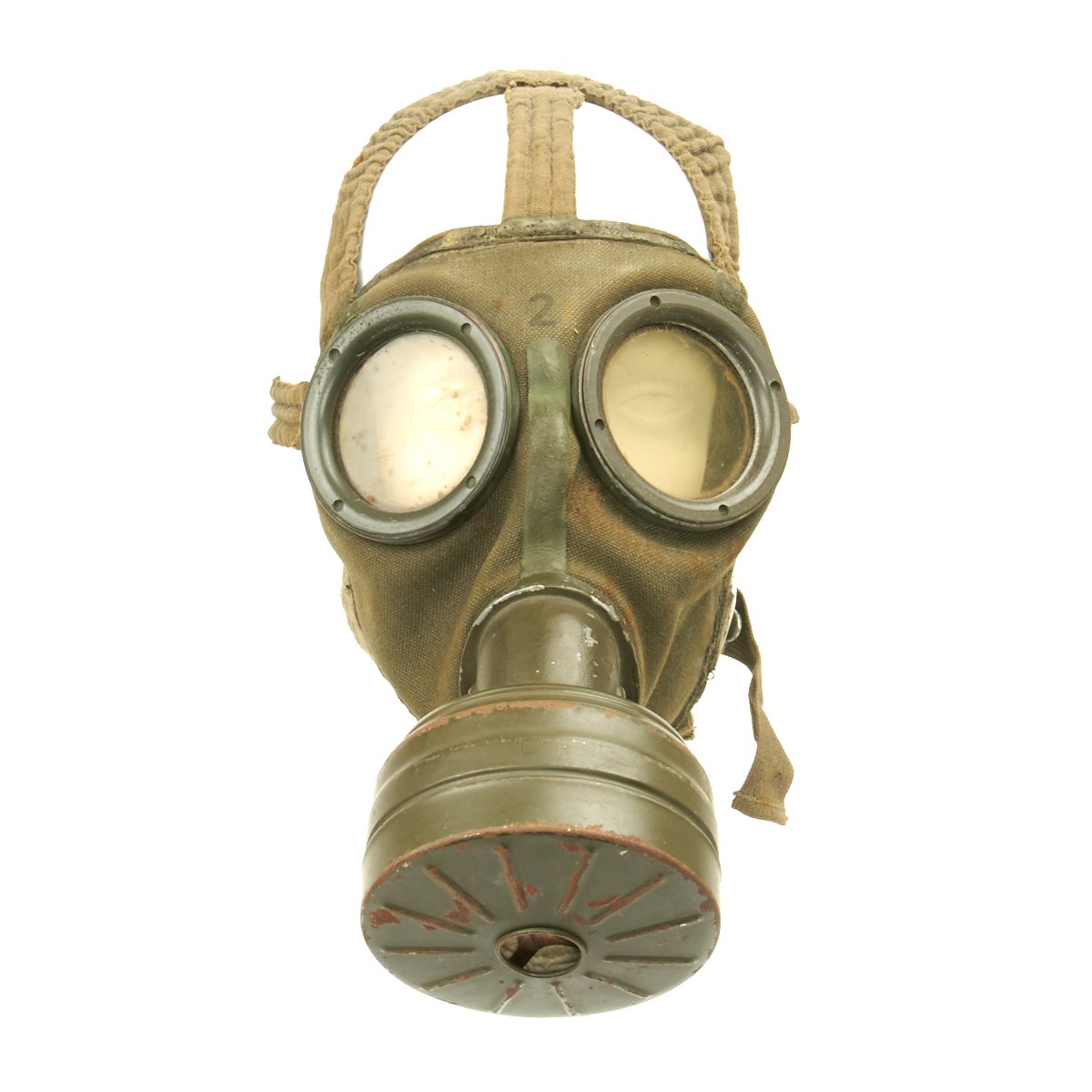 Original German WWII 1940 Luftschutz Gas Mask by Draeger ...
