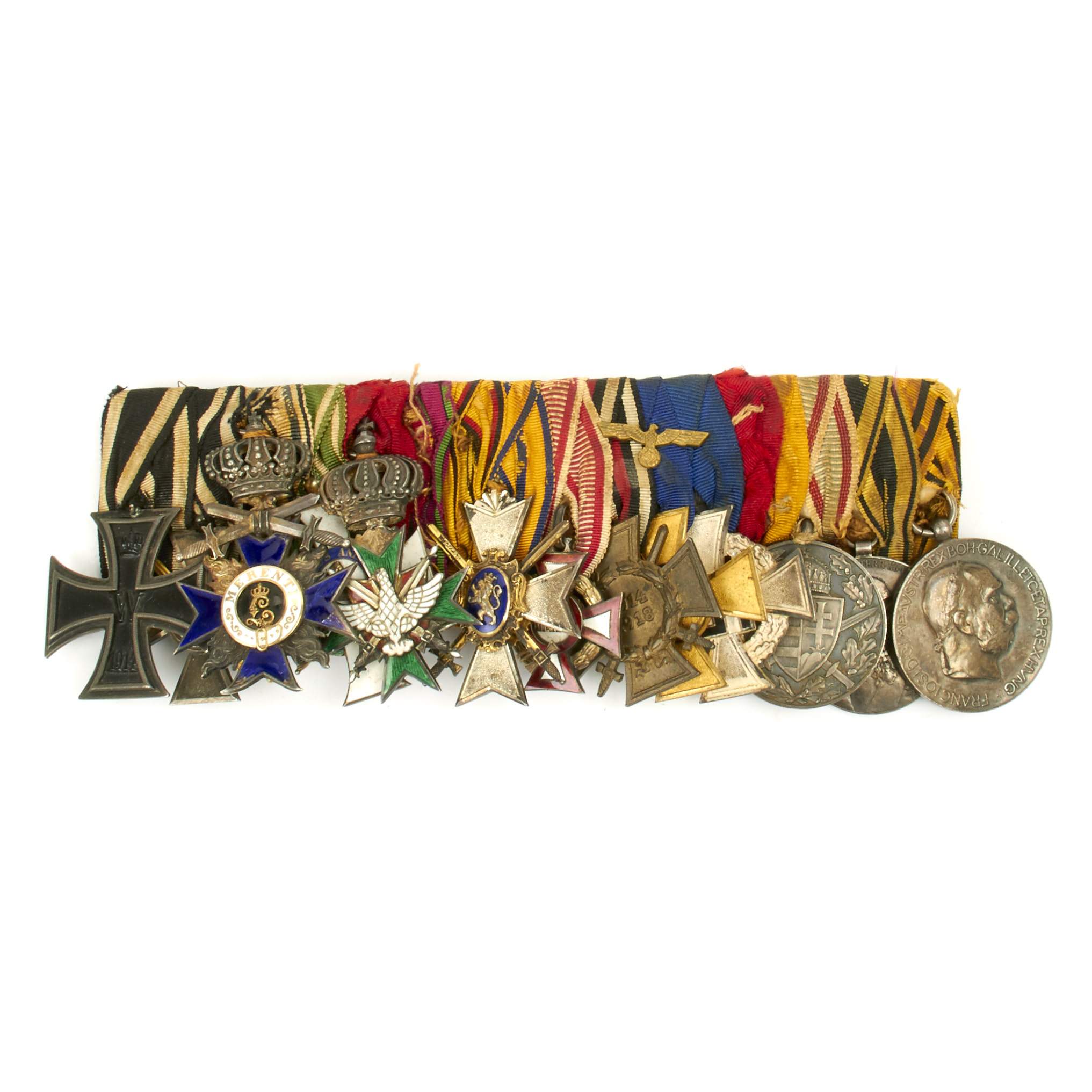 Original German WWI WWII High Ranking Officer Medal Bar - 13 Medals –  International Military Antiques