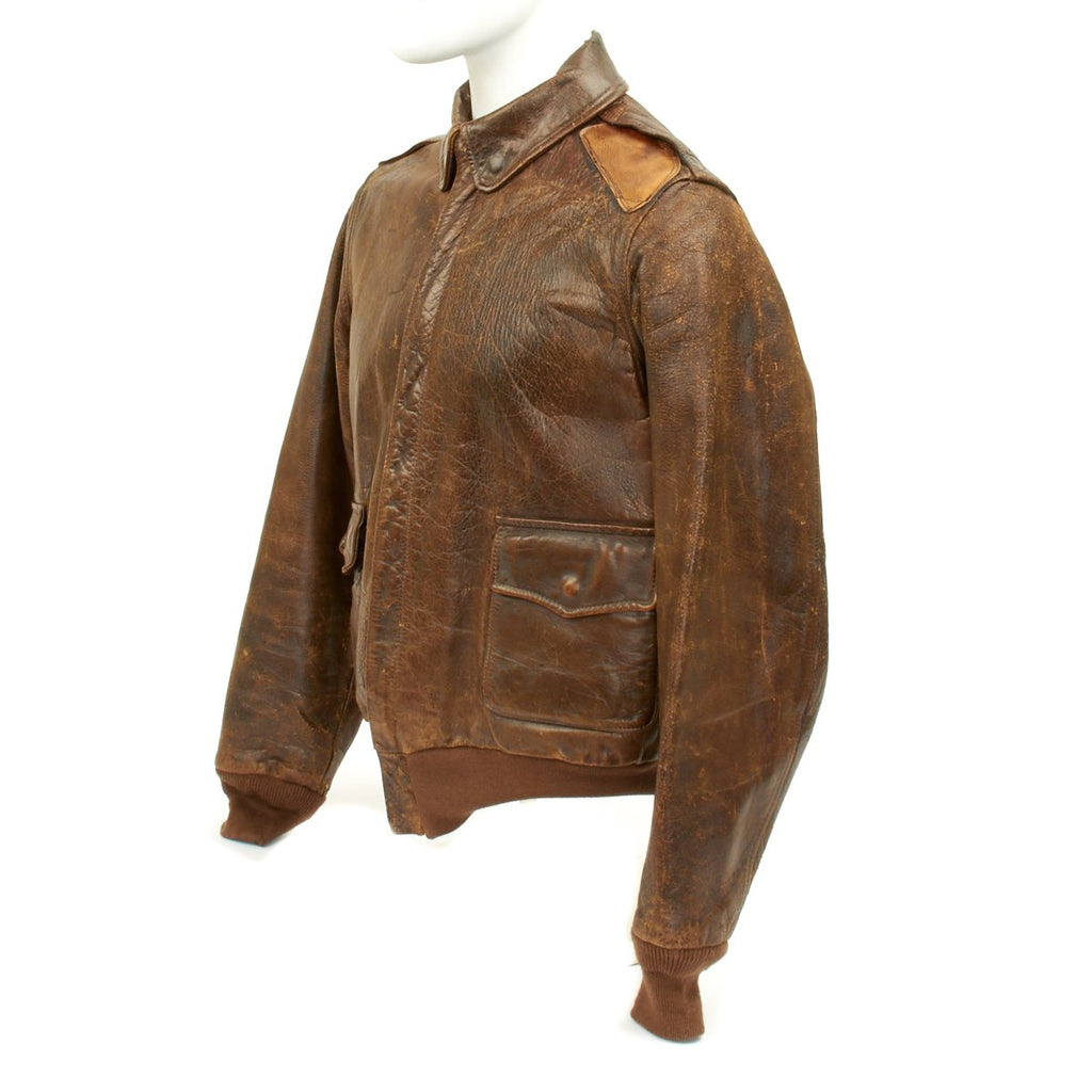 Original U.S. WWII B-17 JIGGS UP Shot Down A2 Leather Flight Jacket ...