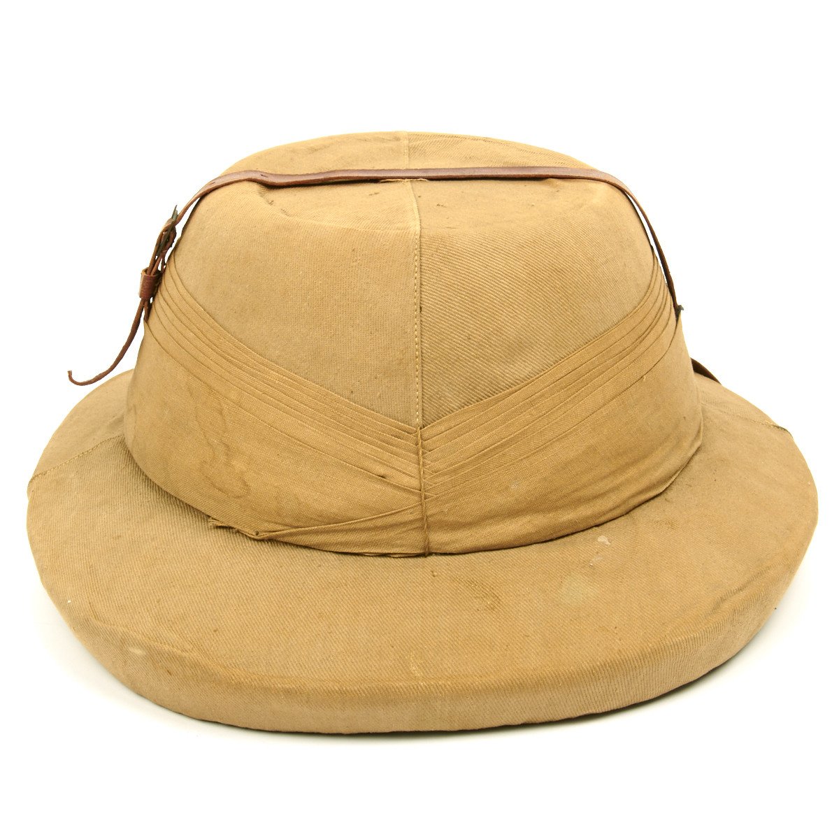 Original British WWII Bombay Bowler Pith Helmet of the West Yorkshire ...