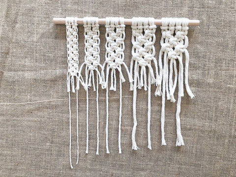 How to change cord sizes in Macrame- simply / Macrame DIY Tips