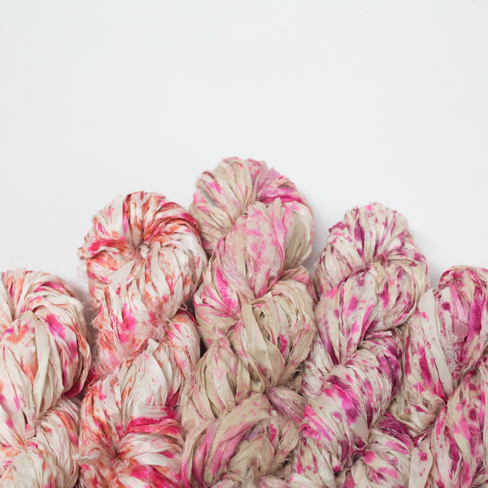 Ombre' Recycled Sari Silk Ribbon