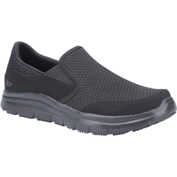 skechers non slip mens shoes