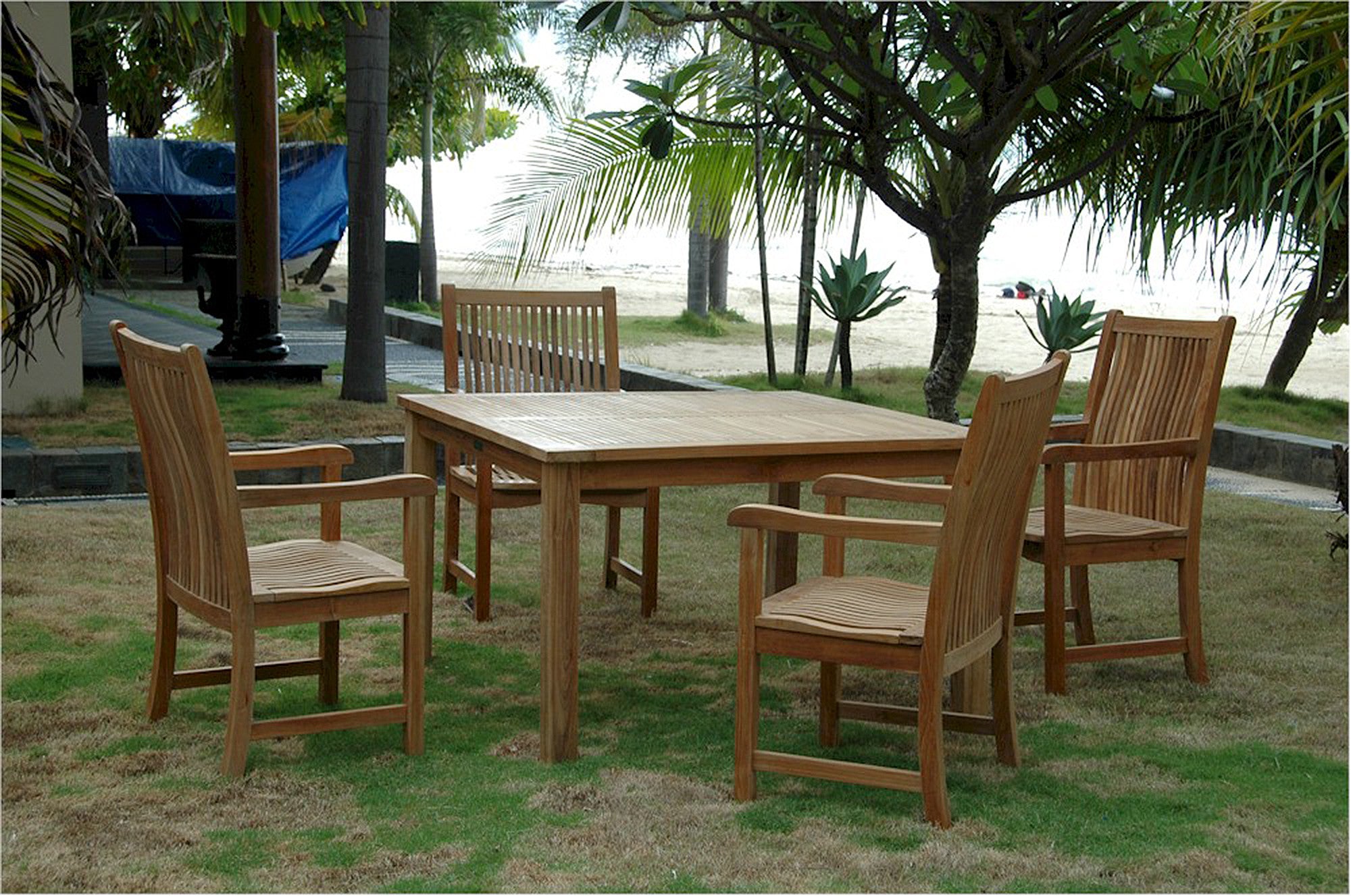 Anderson Teak Windsor Chicago 5 Piece Teak Patio Dining Set