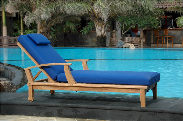 teal sunlounger