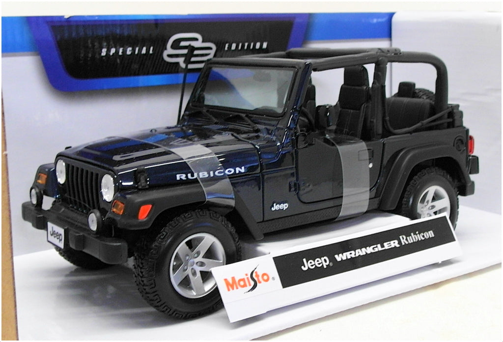 maisto jeep wrangler rubicon 1 18