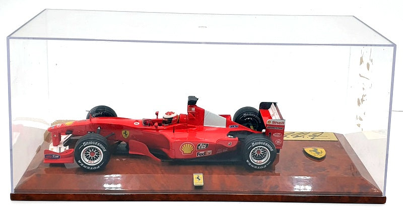 Hotwheels 1/18 Scale DC01DSIGN Ferrari F2001 M.Schumacher F1 #1 Signed With  Case