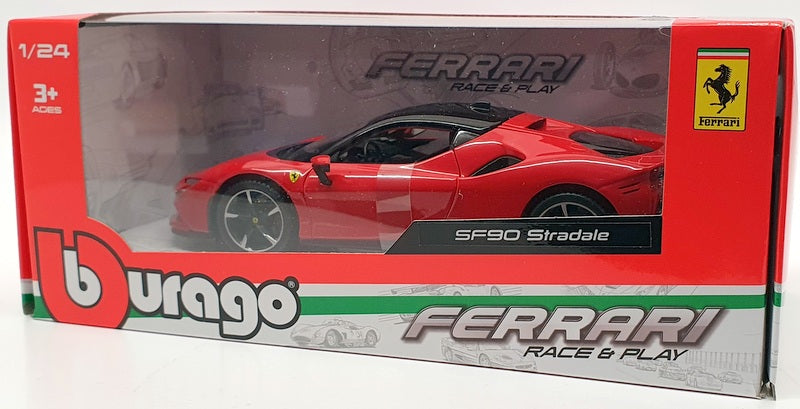 Burago 1 24 Scale Model Car 18 26028 Ferrari Sf90 Stradale Red R M Toys Ltd