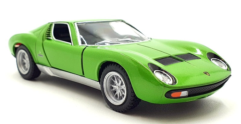 Kinsmart 1/34 Scale Diecast Pull Back & Go KT5390D - Lamborghini Miura  Green —  Ltd