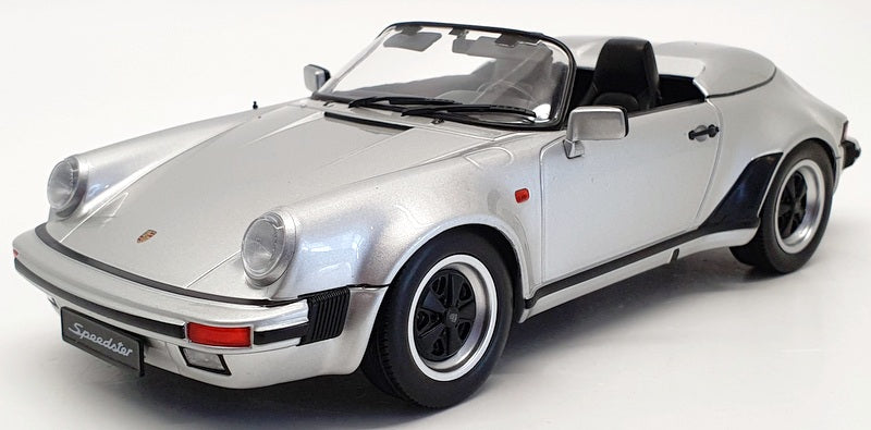 ミニカー□KKSCALE□1 18 ポルシェ Porsche 銀色 Speedster 911 1989