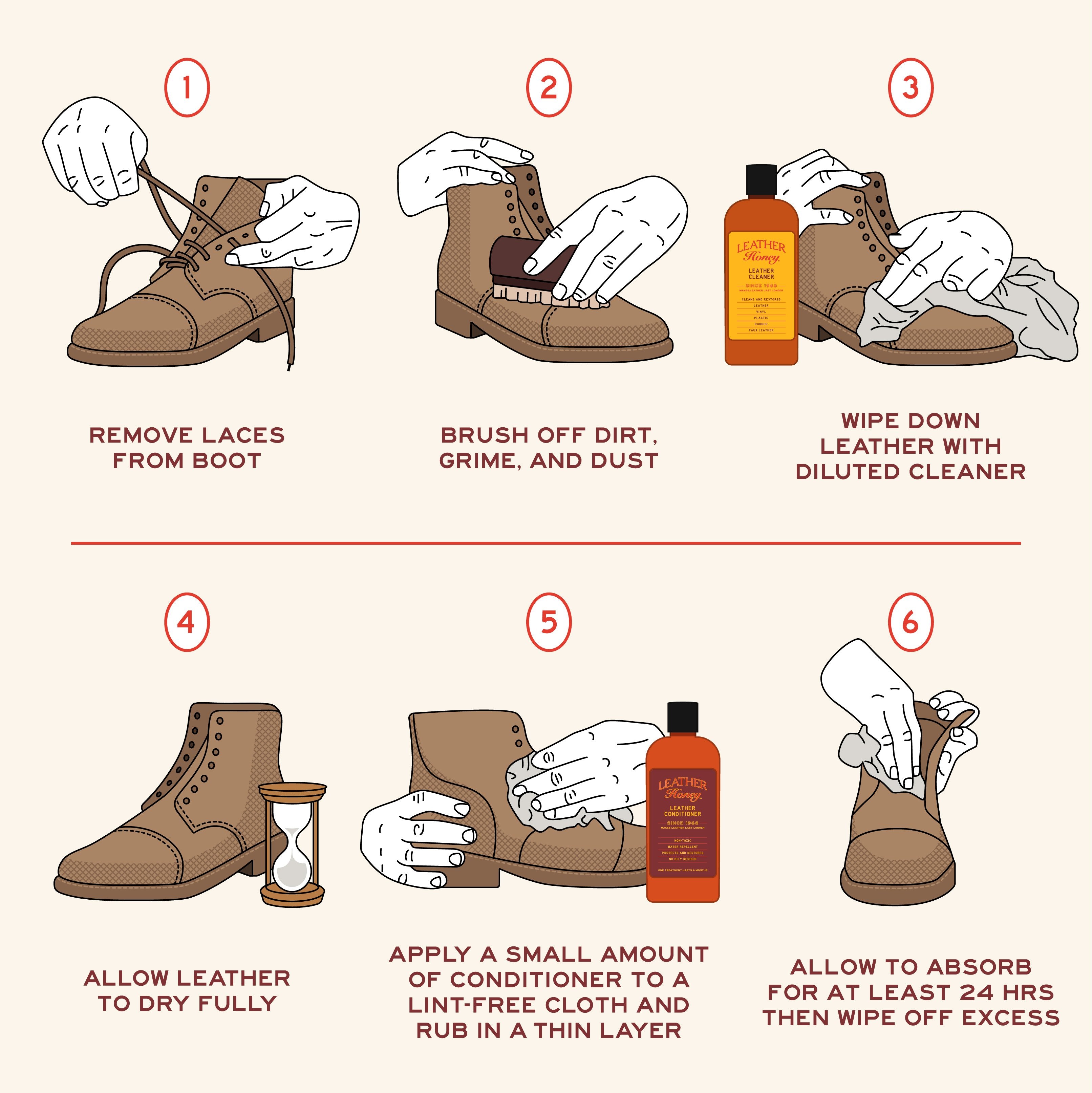 how to take care of leather products with leather honey guide