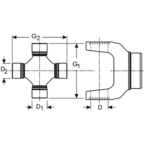 Svl 15 134x Spicer 1310 1330 Universal Joint Greaseable Dcj Performance