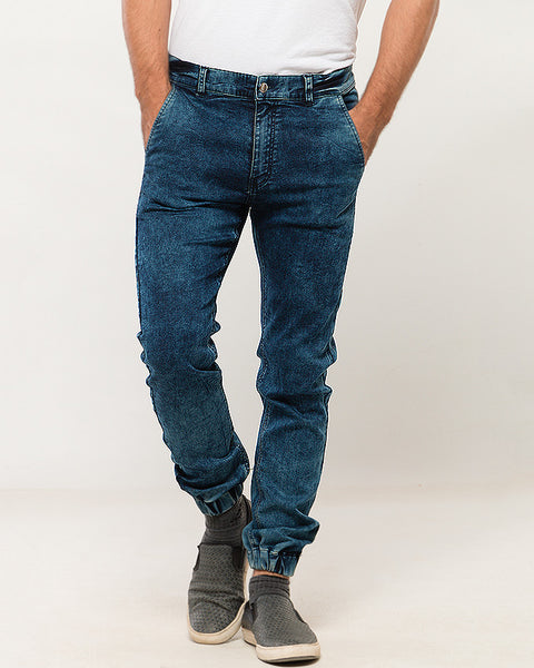 blue jean joggers mens