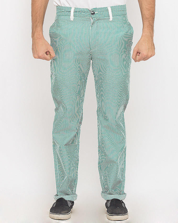 striped golf pants