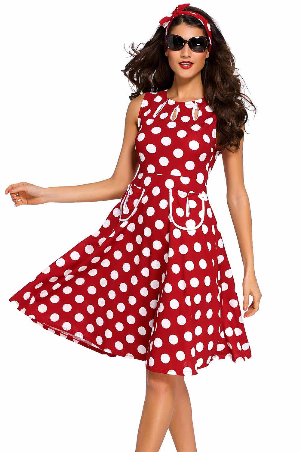 Buy Red A Line Stylish One Piece Dress Boldgal Com