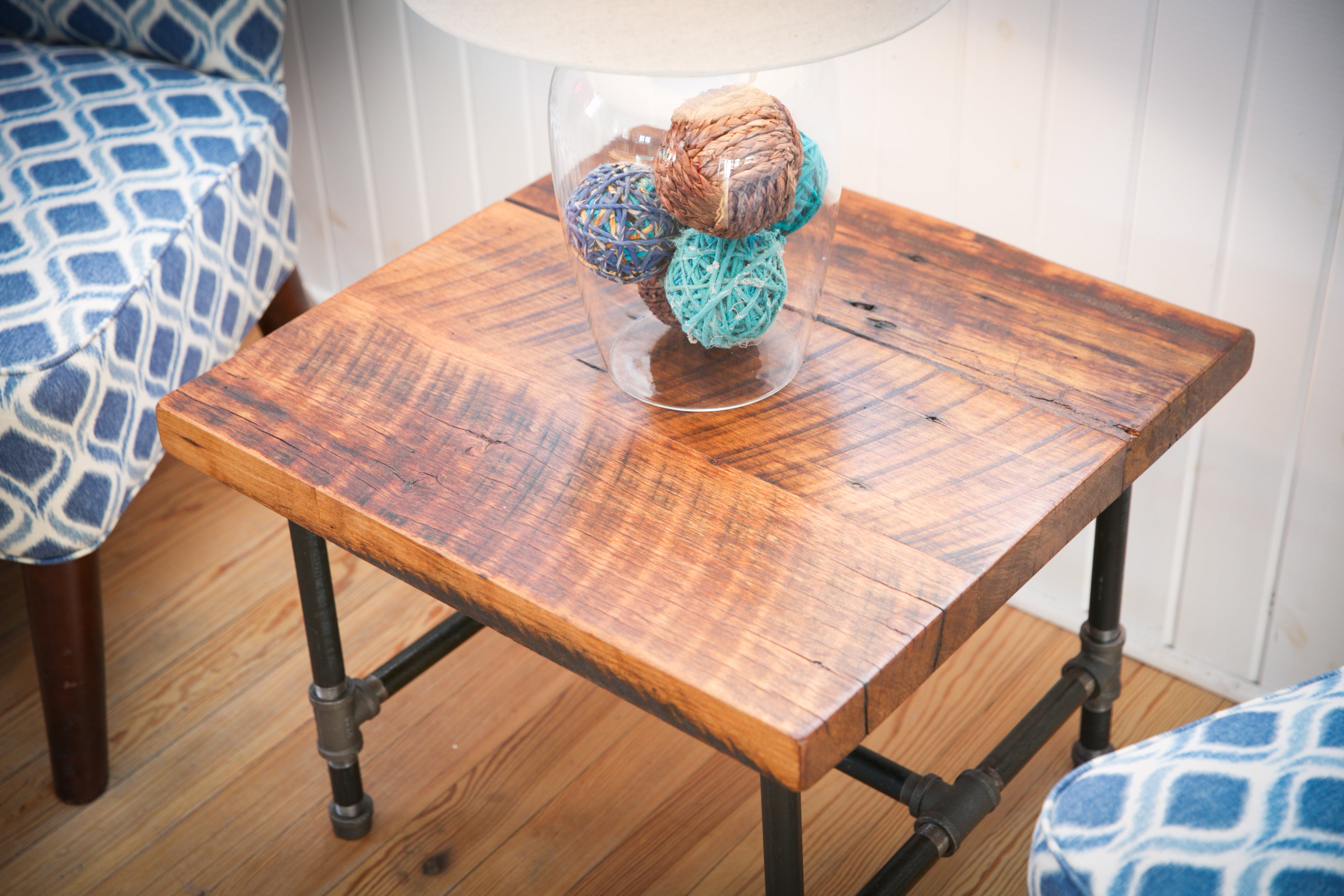 Reclaimed Wood End Table