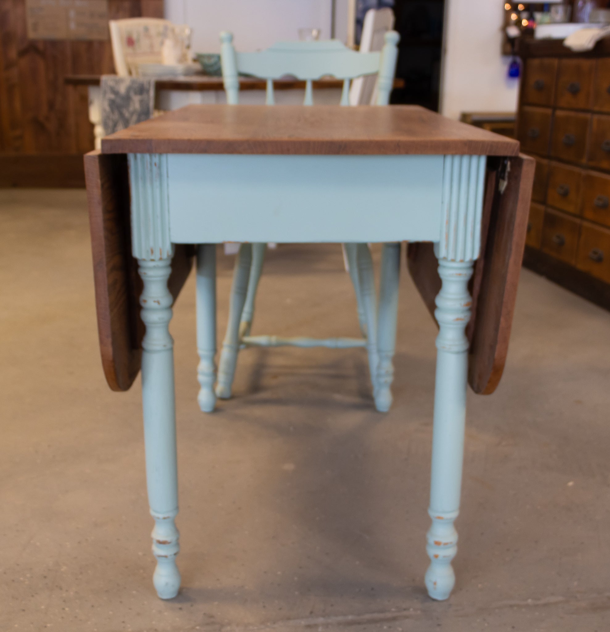 retro drop leaf kitchen table