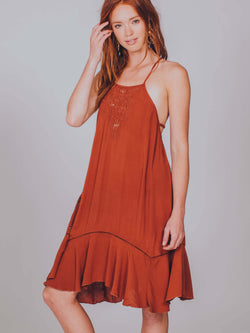 high neck tunic dress