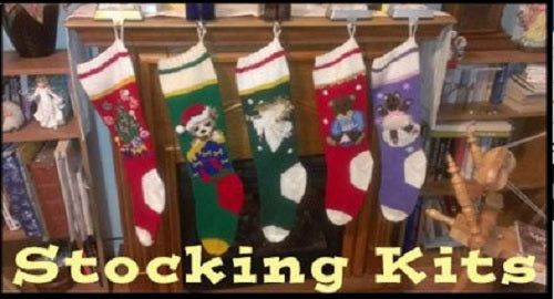 Googleheims Christmas Stocking Kit for Knitting Through The Woods