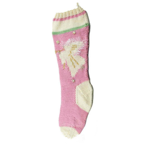 Ballerina Bear Hand Knit Christmas Stocking Finished In