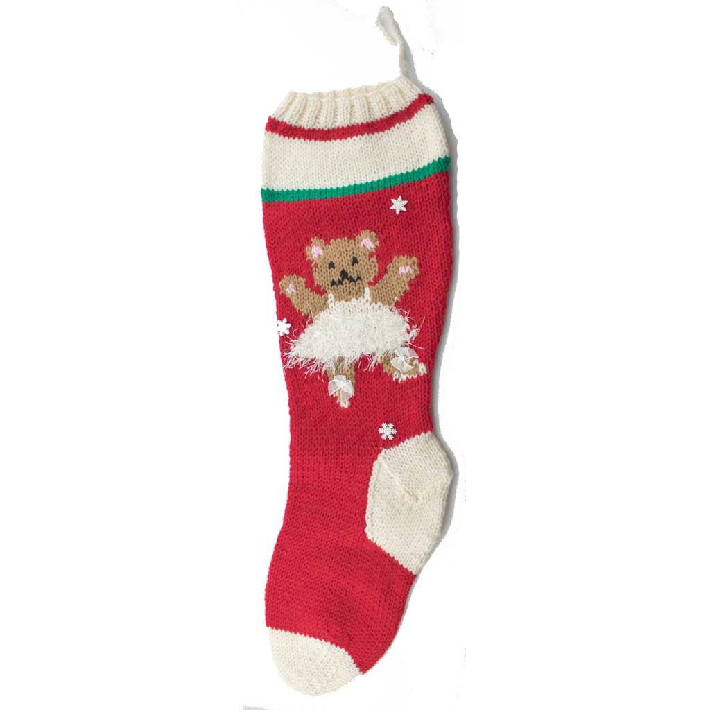 Red Bear Christmas Stocking - #7003-R – Knitting Closet