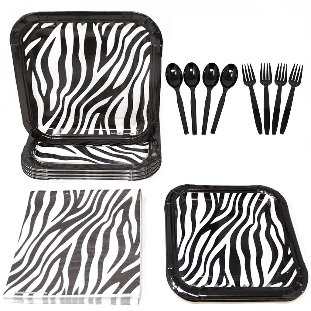 Tiger Stripe Deluxe Party Packs (For 16 Guests) – Discount Party Supplies