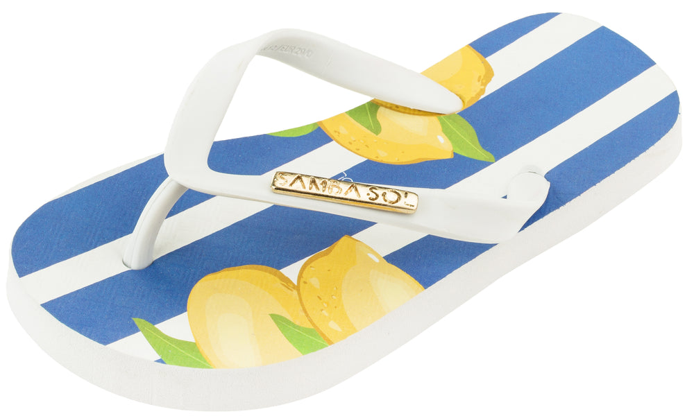 lemon flip flops