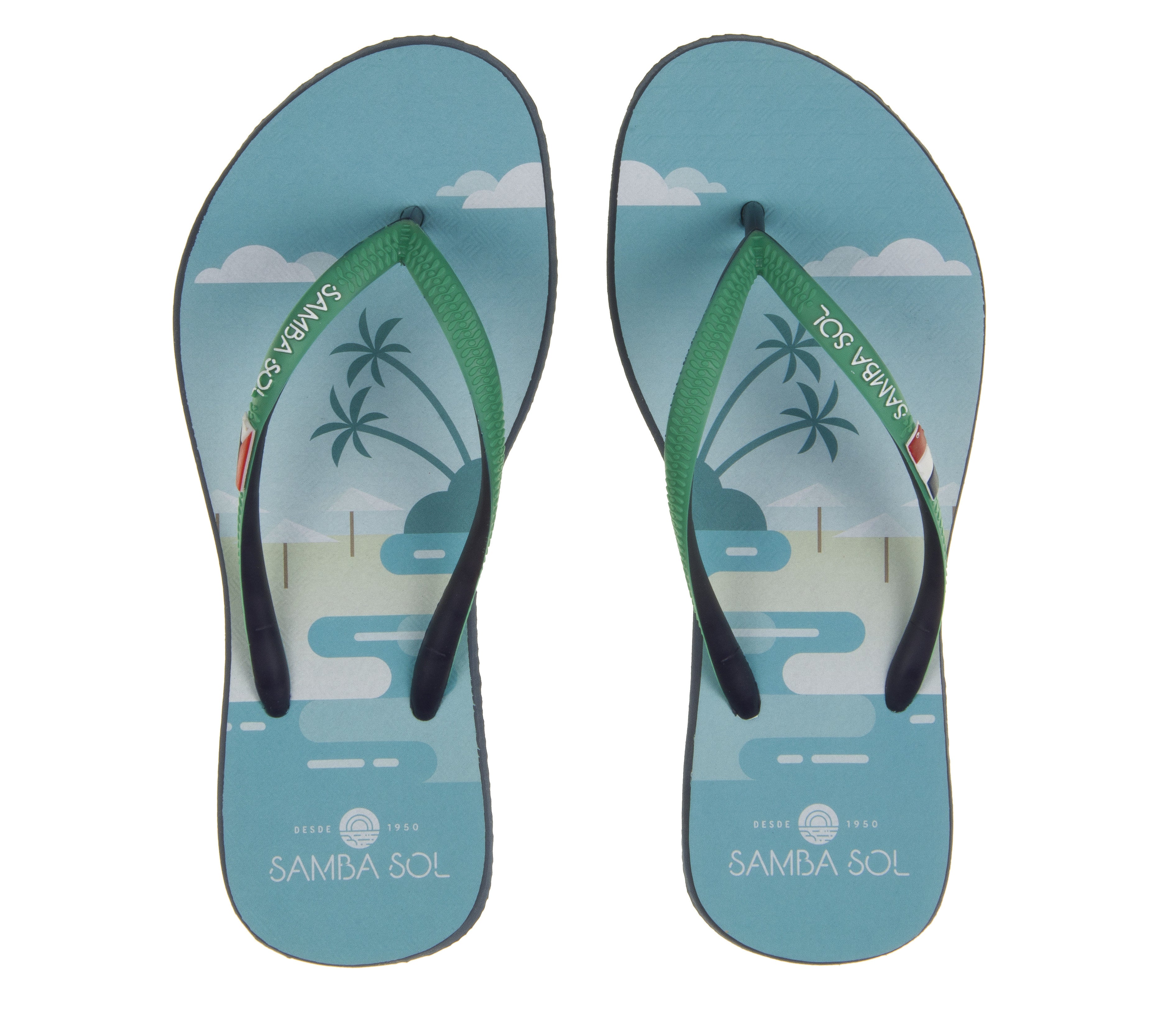 Samba Sol Women's Beach Collection Flip Flops - St Martin