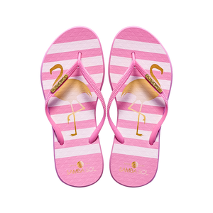 womens flamingo flip flops