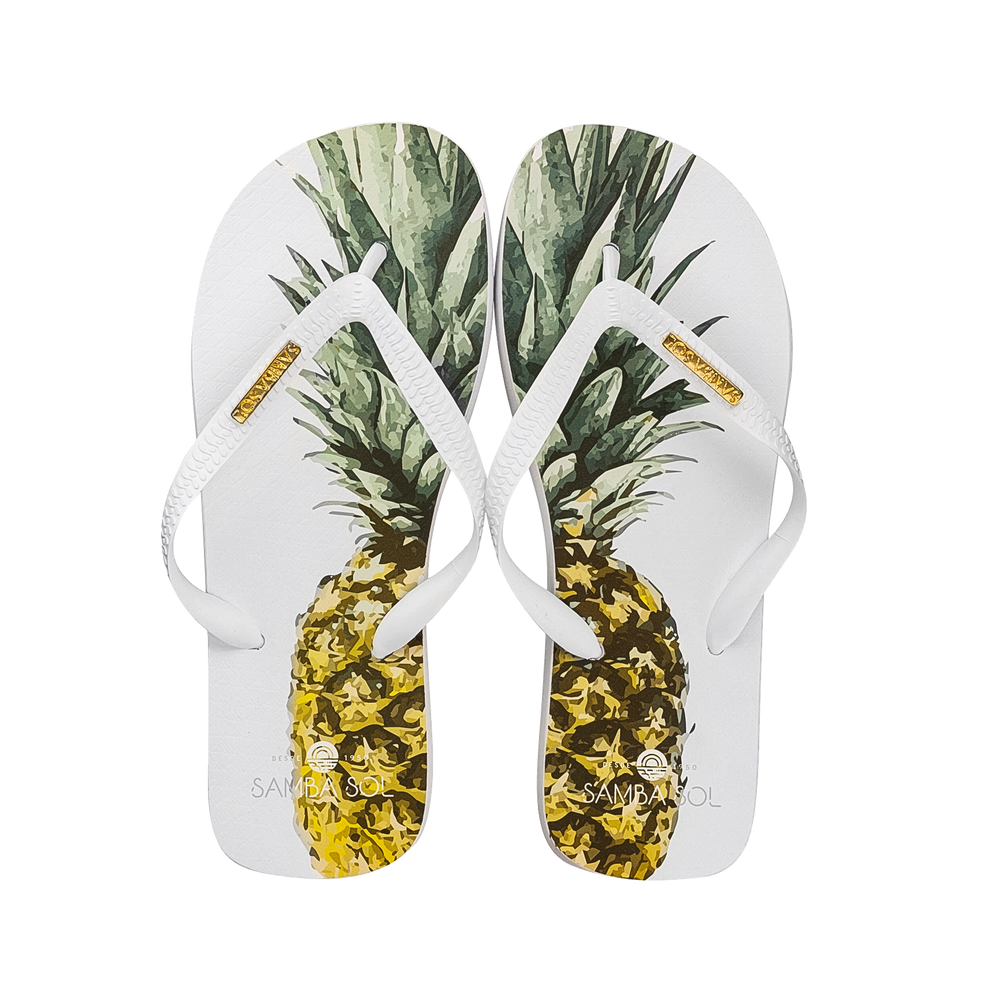 pineapple flip flops
