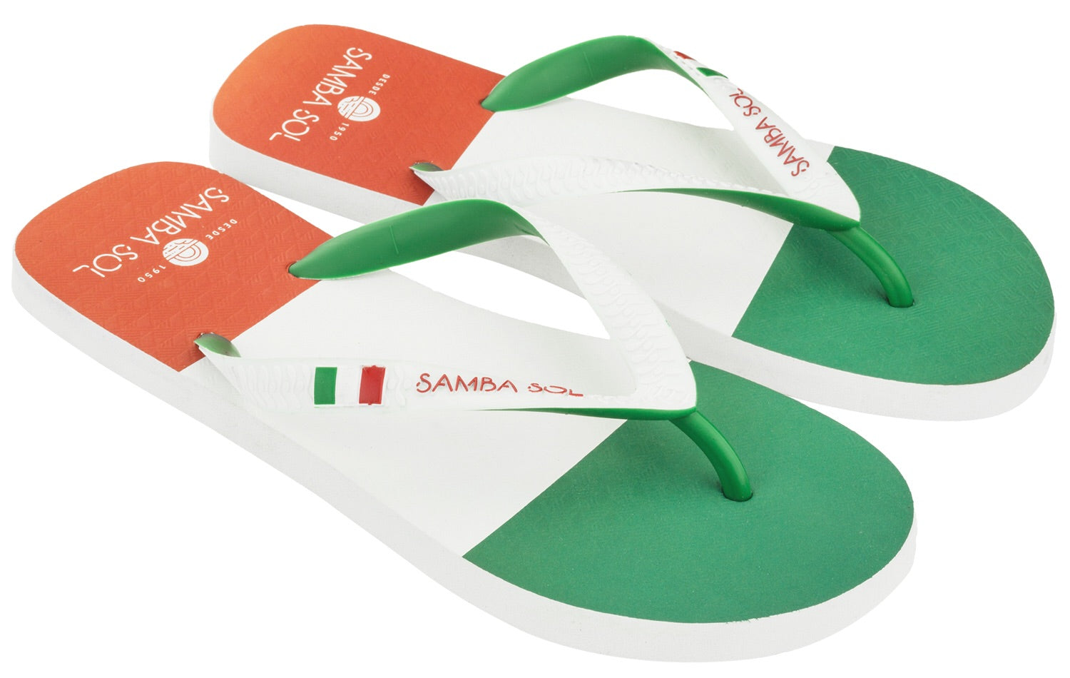 Samba Sol Men's Countries Collection Flip Flops - Italy