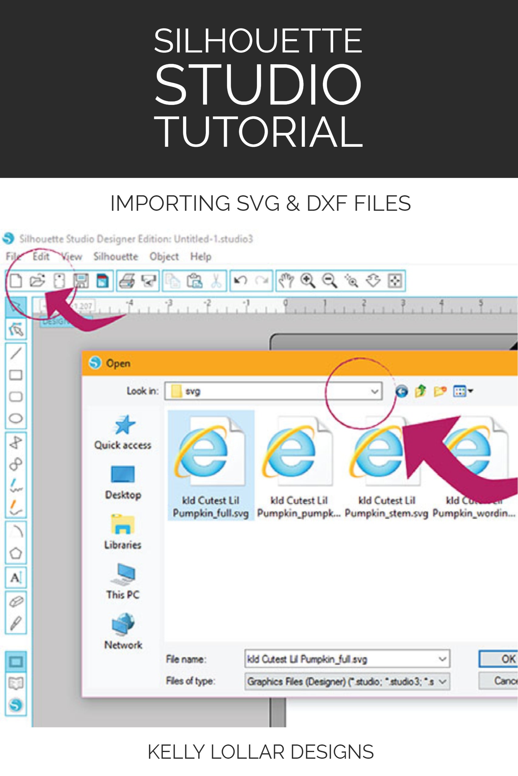 Download Silhouette Studio Tutorial Importing Svg And Dxf Files Kelly Lollar Designs