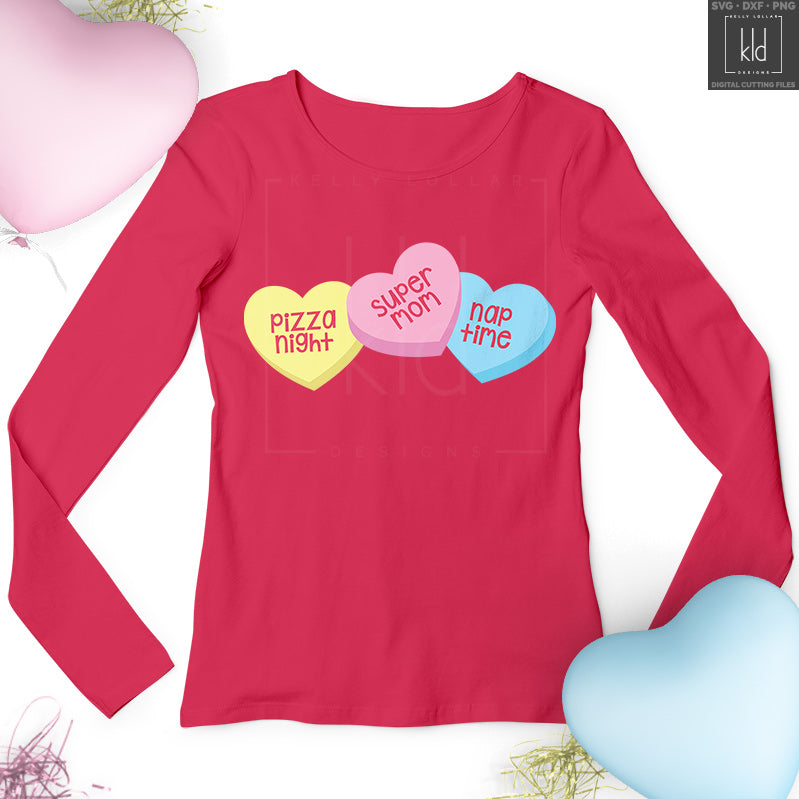 Download Freebie Friday Valentine Mom Heart Candy Svg Kelly Lollar Designs