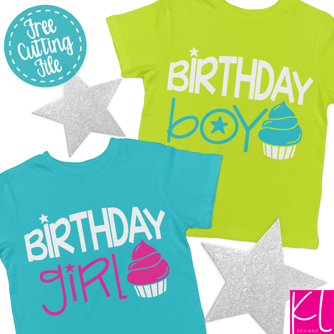 Download Free Birthday Boy Girl Svg Set Kelly Lollar Designs