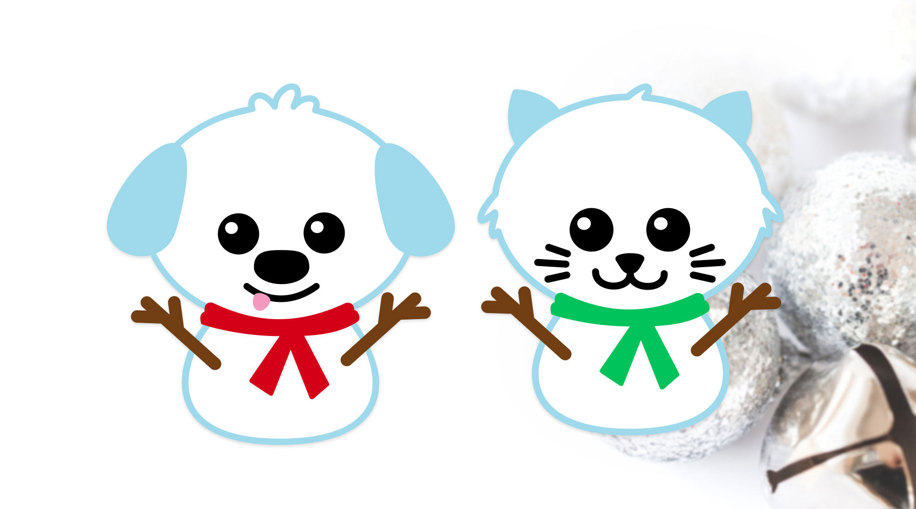 Download Cat Dog Snowmen Svg Cut Files Kelly Lollar Designs