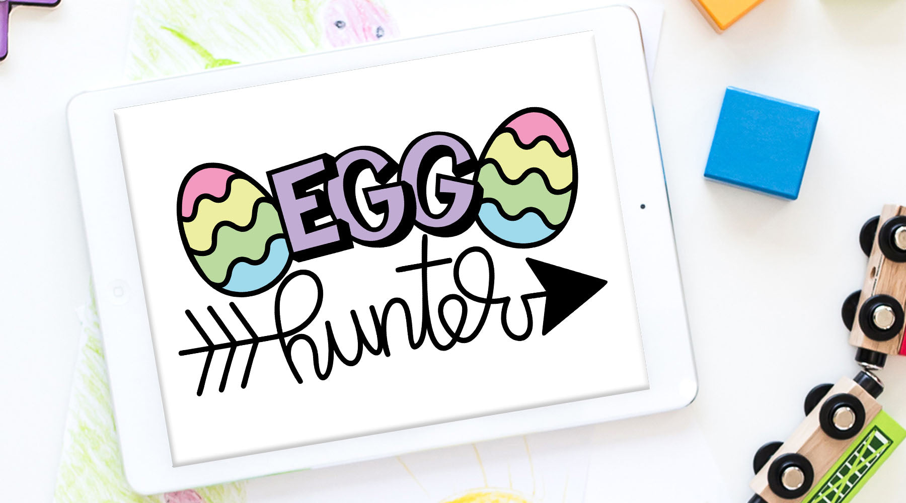 Download Free Egg Hunter Easter Shirt Cut Files Kelly Lollar Designs