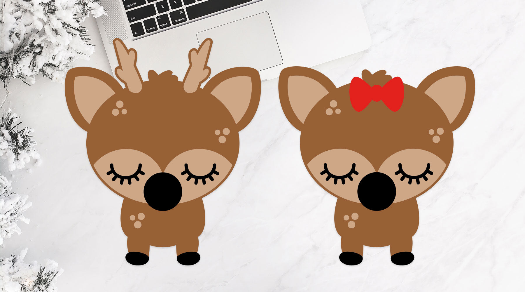 Download Cute Woodland Reindeer Svg Cut Files Kelly Lollar Designs