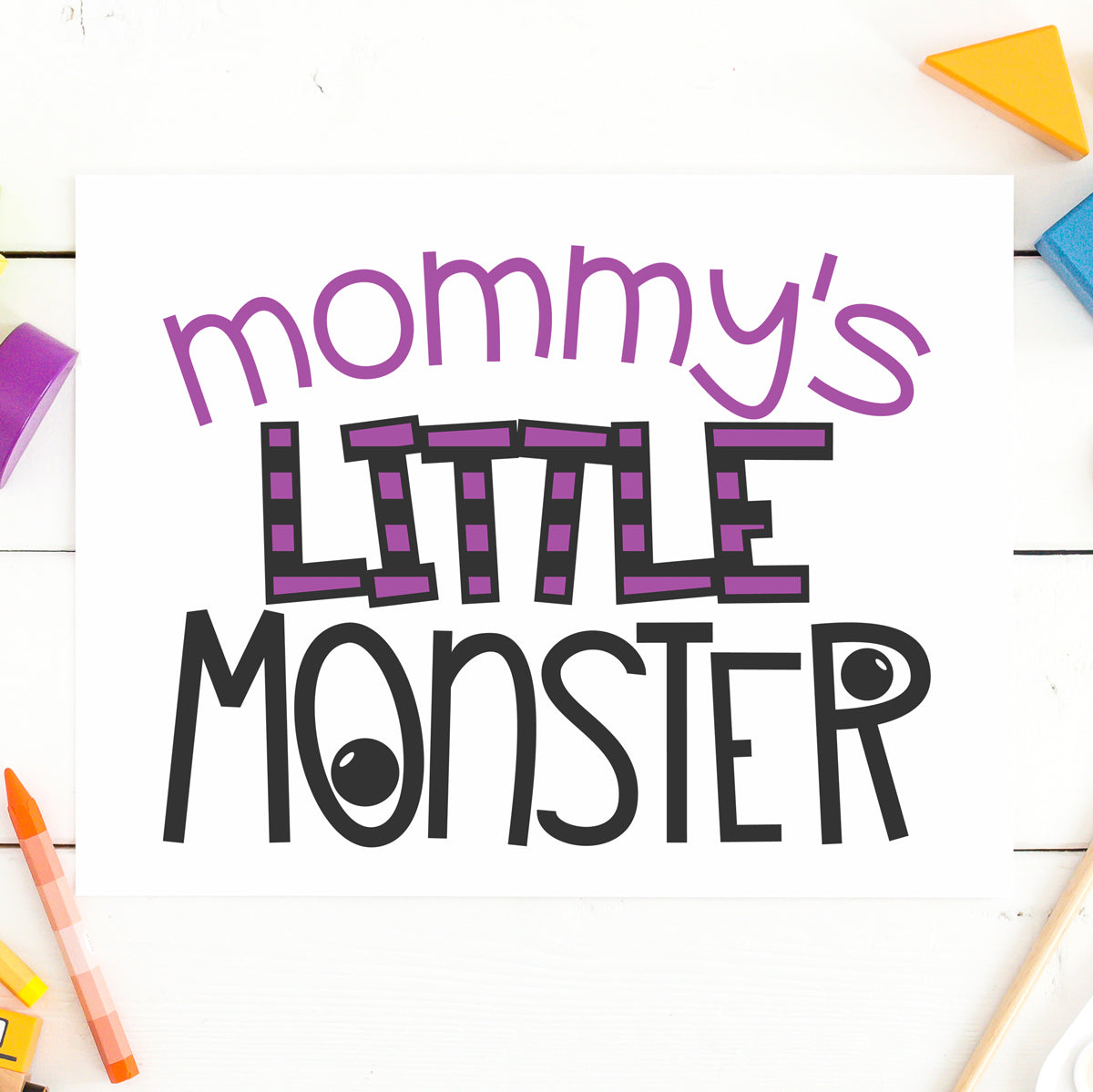 Freebie Friday Mommy S Little Monster Svg File Kelly Lollar Designs