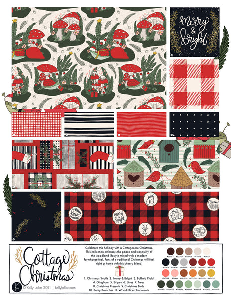 Cottage Christmas Collection in Red by Kelly Lollar 