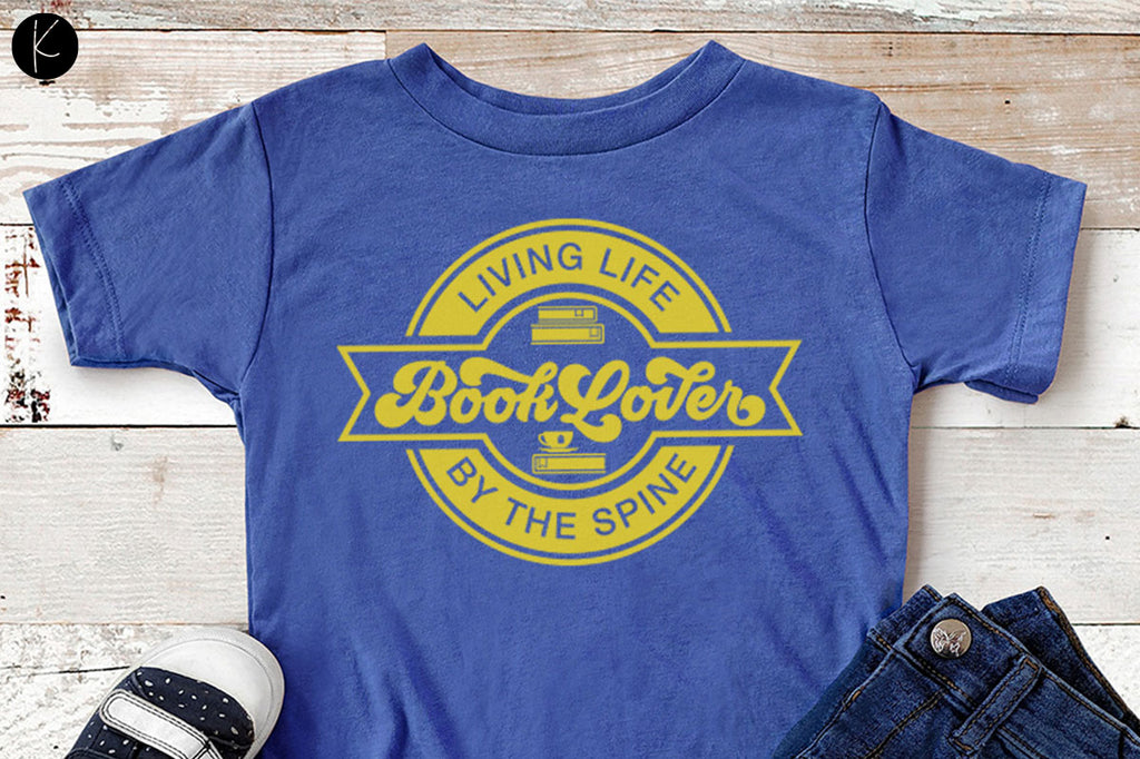 Book Lover Cut File on a Child's Tee | SVG DXF EPS PNG | Free for Personal Use