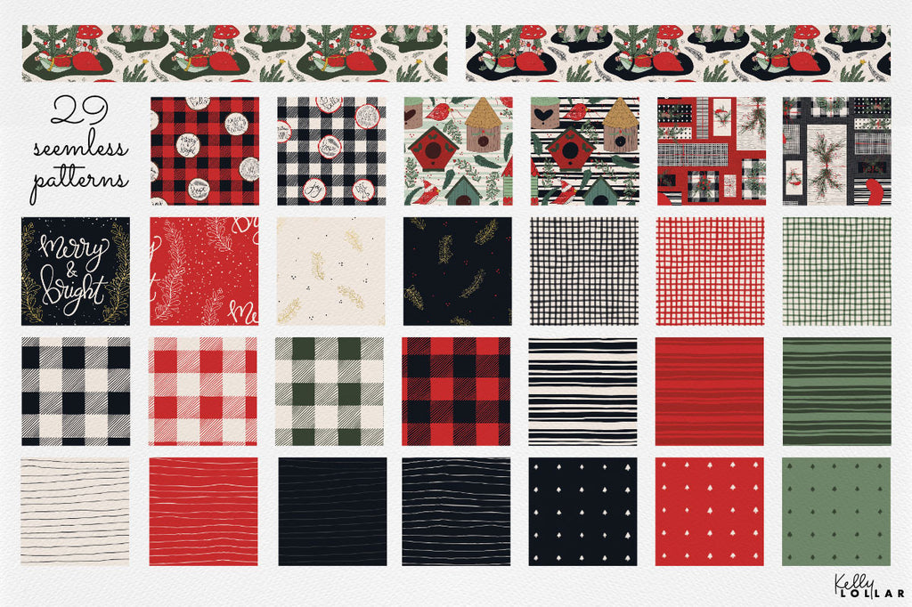 Cottage Christmas Collection Patterns by Kelly Lollar 